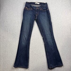 Levis 524 Too Superlow Jeans Womens Size 1 Dark Wash Bootcut Flare Denim Y2K